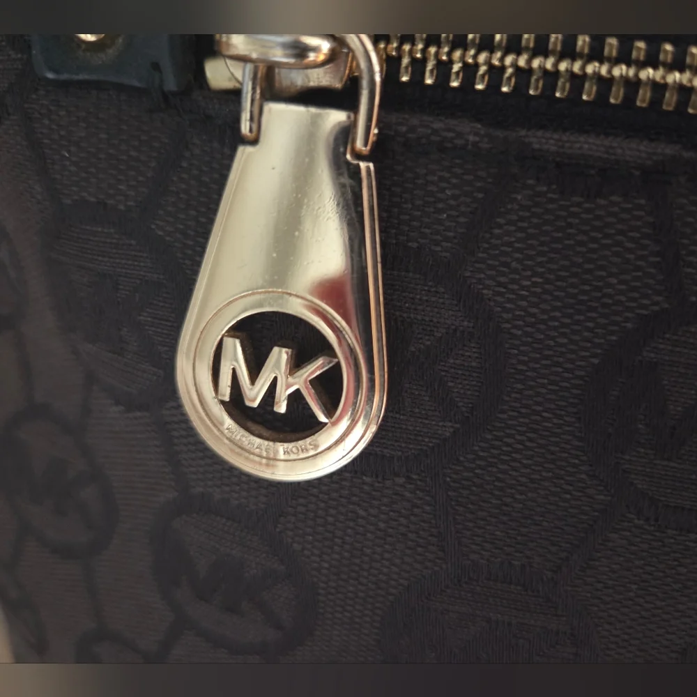 Michael Kors Brown MK Logo Tote Bag